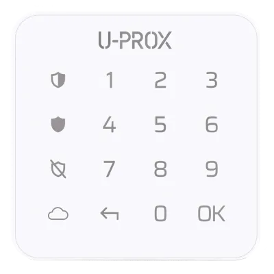 Беспроводная сенсорная клавиатура для одной группы U-Prox Keypad G1 (Белый) 99-00013657 фото