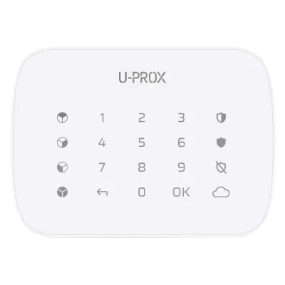 Бездротова сенсорна клавіатура для чотирьох груп U-Prox Keypad G4 (Білий) 99-00013682 фото
